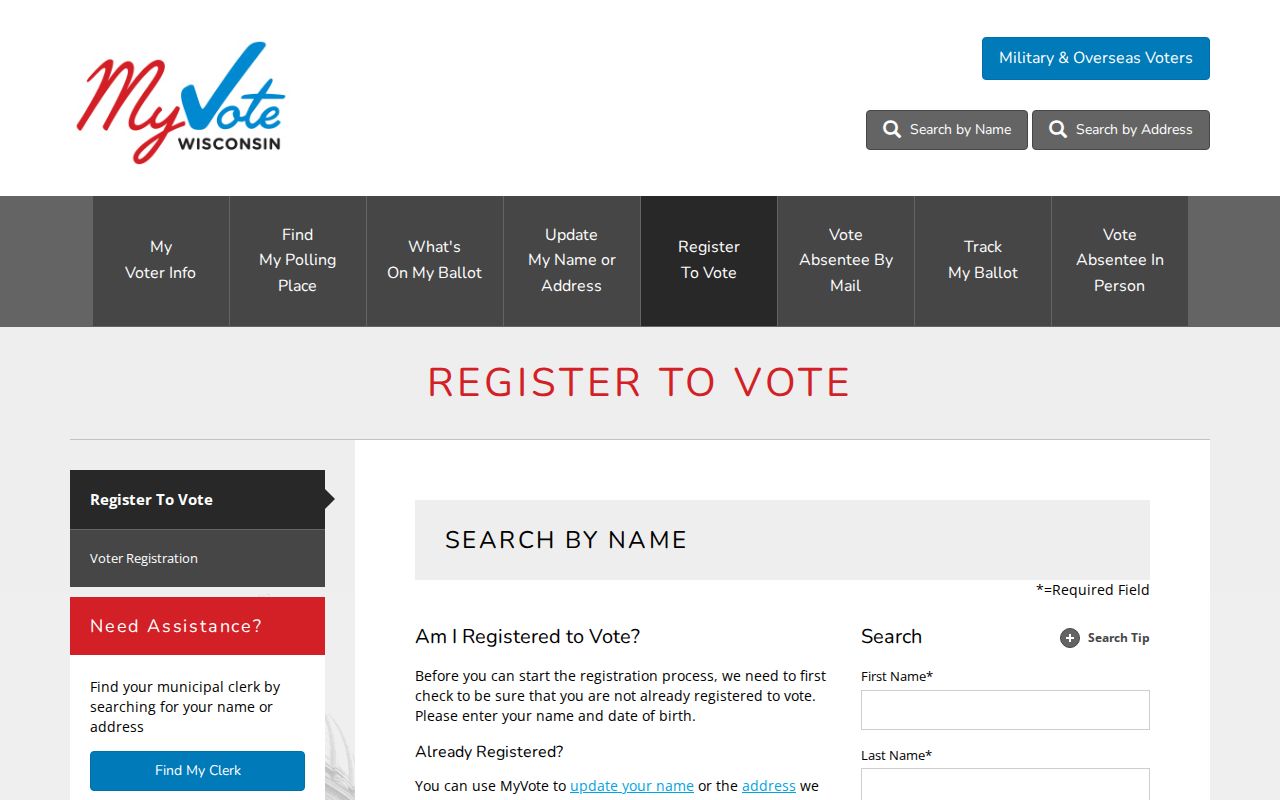 Greenfield residents directory Wisconsin MyVote lookup