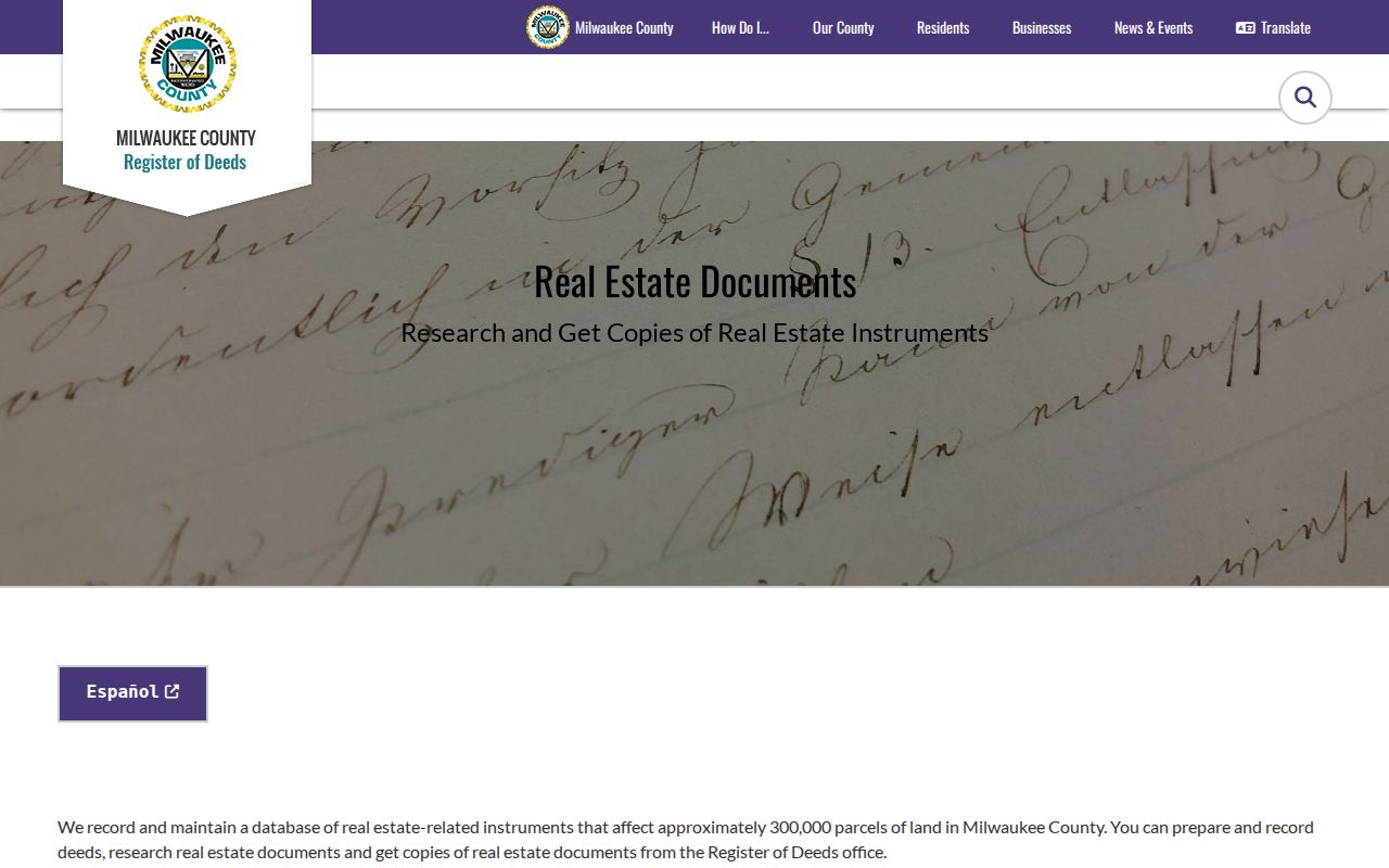 Greenfield residents directory Milwaukee County deed records